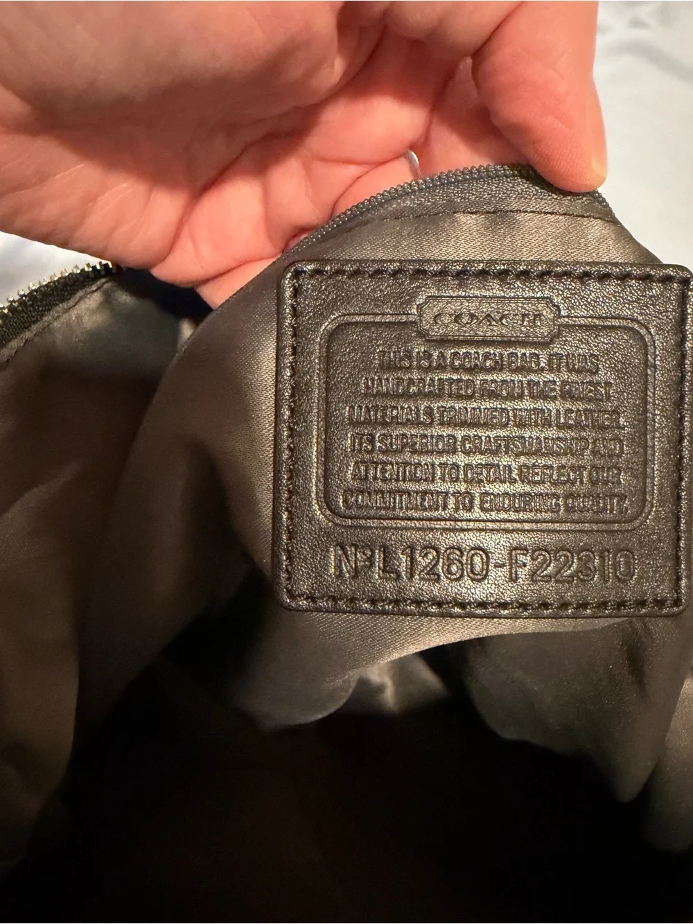 Coach Signature Hobo Bag in Khaki and Black